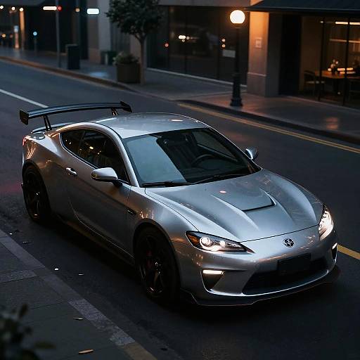 Photorealistic Cyberpunk Night Vehicle