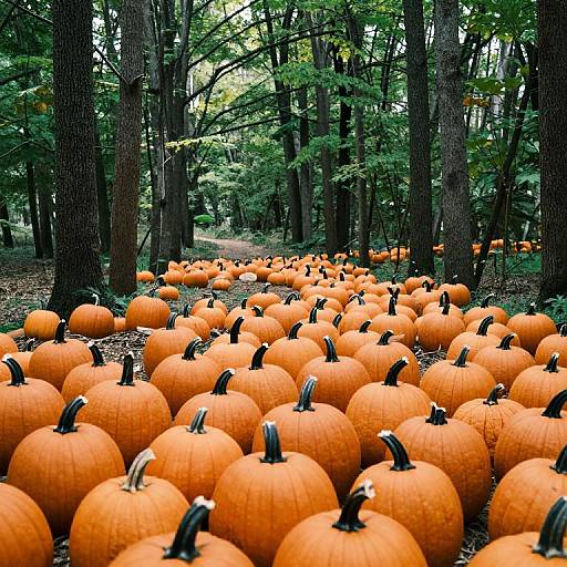 Autumnal Pumpkin Forest Trail