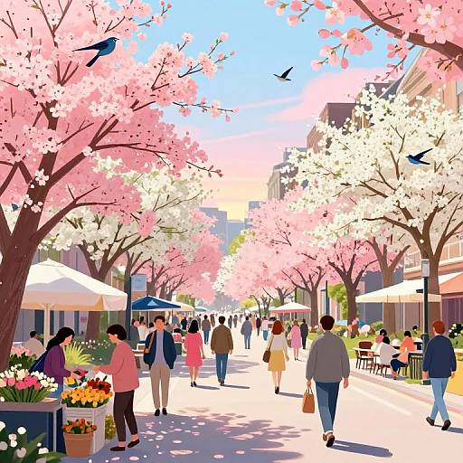 Springtime City Street Celebration