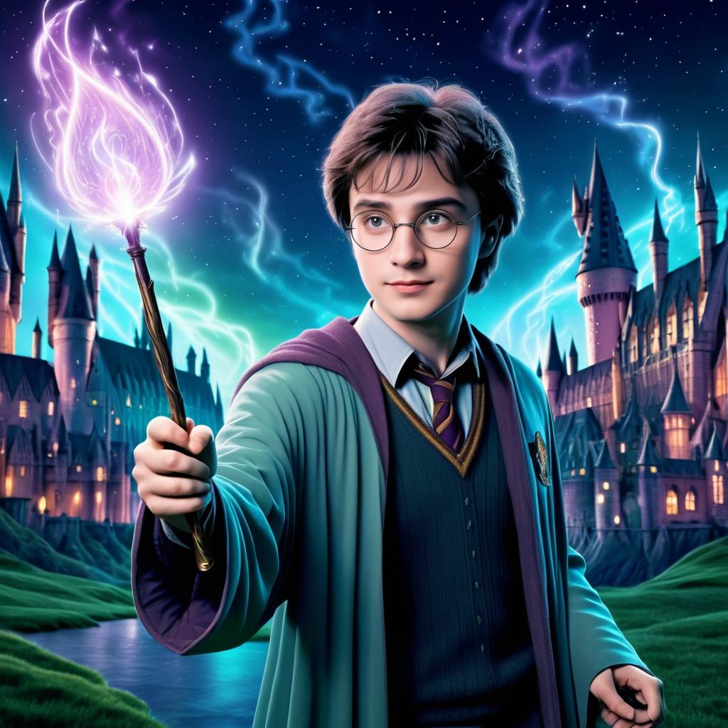 Magical Harry Potter in Pastel Colors