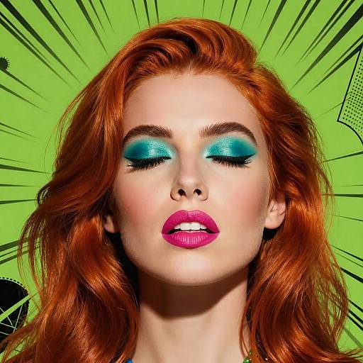 Bold Retro 80s Pop Art Portrait