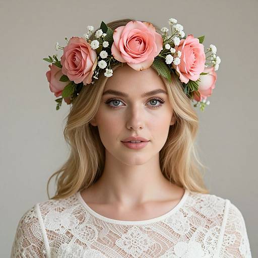 Bohemian Blonde Bridal Elegance