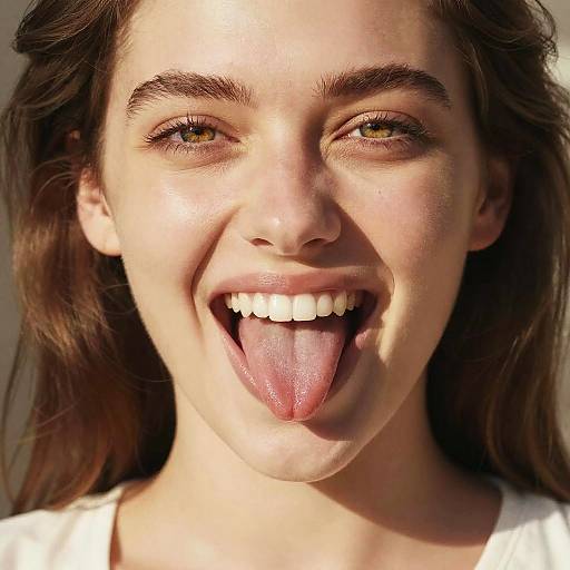 Stunning Portrait of a Joyful Woman