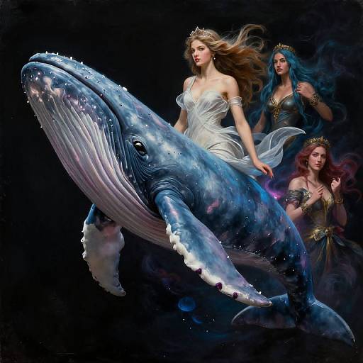 Leathery Whale Goddess Painting