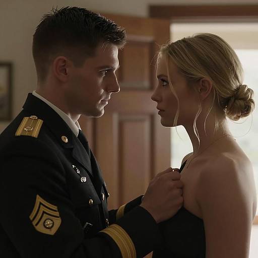 Intimate Portrait of a Military Couple