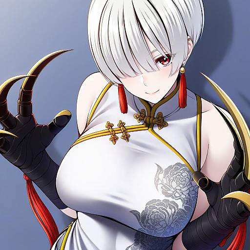 Illustration of A.k.i. (street fighter), street fighter in the style of Nekobaka