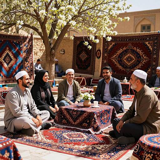 Nowruz Celebration in Vibrant Persian Setting