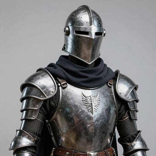 Mannequin in Armor with Helmet