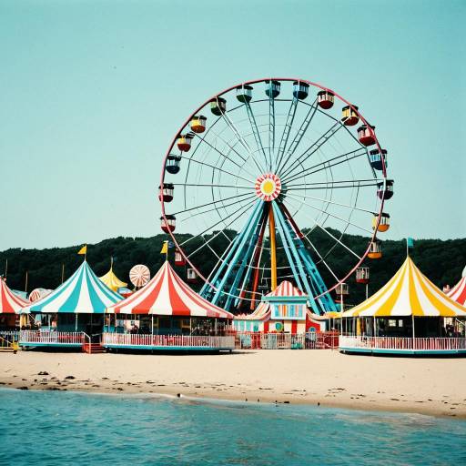 Whimsical Seaside Amusement Park