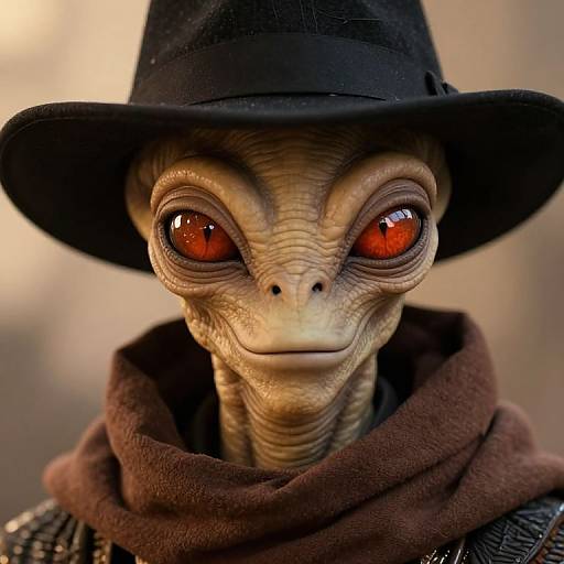 Neimoidian Alien Portrait in Warm Light