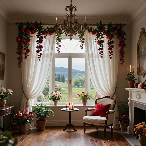 Magical Grand Room with Pomegranate Garlands