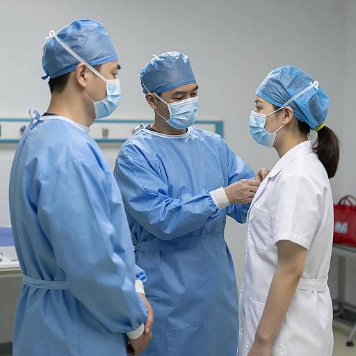 Medical Team Preparing for Treatment