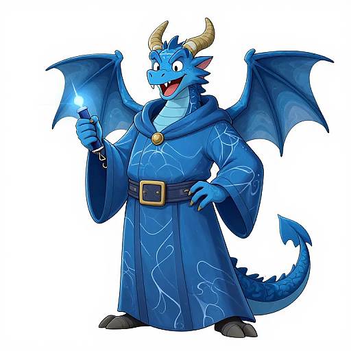Blue Marble Dragon Sorcerer Character