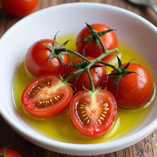 Rustic Cherry Tomatoes in Olive Oil