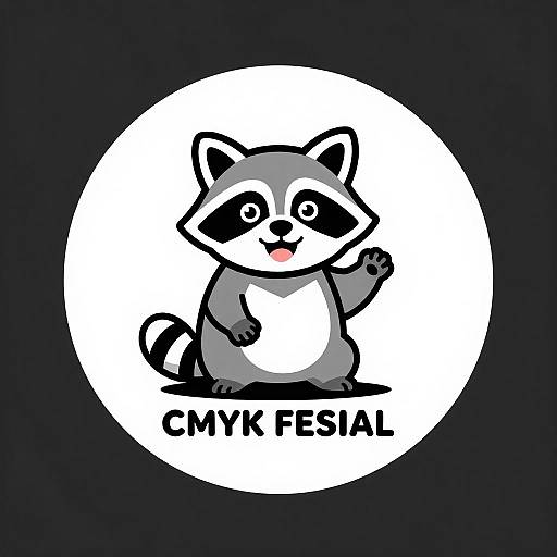 Jovial Raccoon Dog Mascot Logo