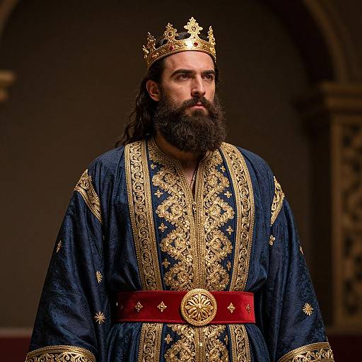 Majestic King in Royal Attire