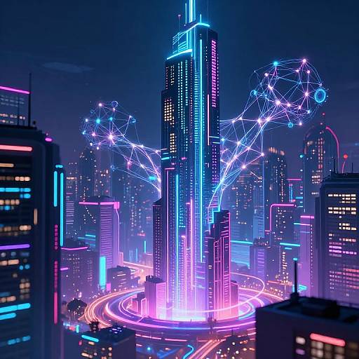 Futuristic Cyberpunk AI Digital Art