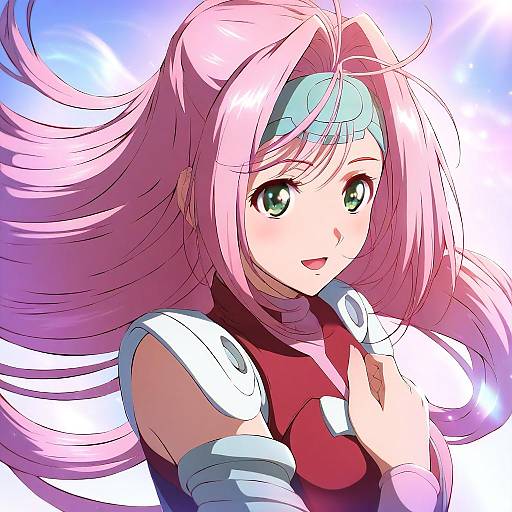Illustration of Mylene jenius, macross in the style of Blue-senpai