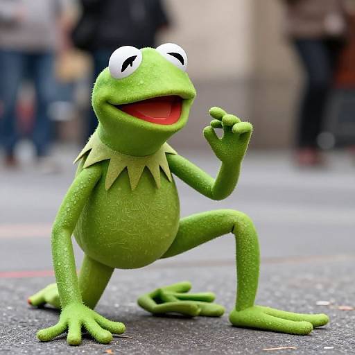 Elon Musk Wrestling Kermit Realistic