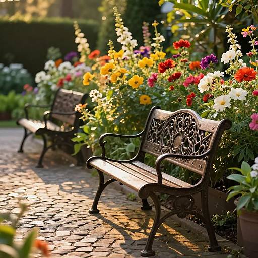 Golden Hour Gardenside Serenity