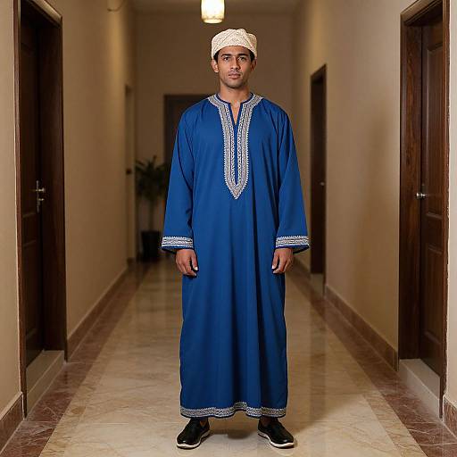 Arabian Nights Inspired Man in Blue