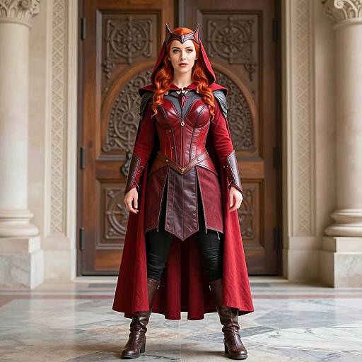 Scarlet Witch Cosplay Full Body Portrait