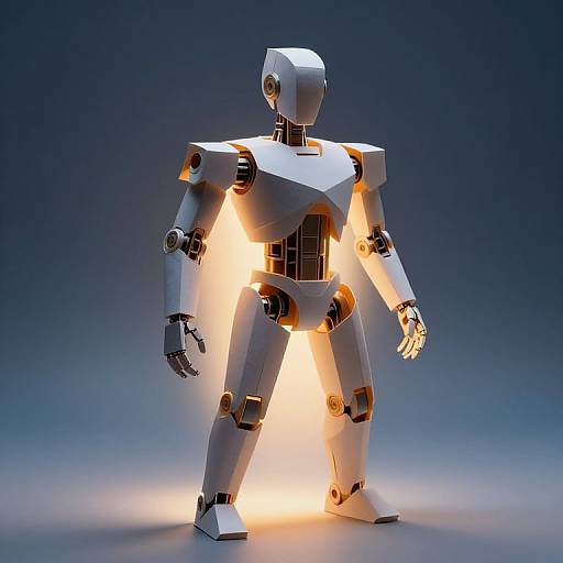 Papercut Robotic AI Art