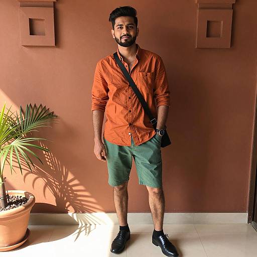 Young Indian Man in Casual Party Wear