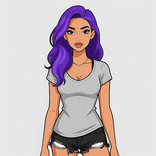 Casual Streetwear Woman Portrait