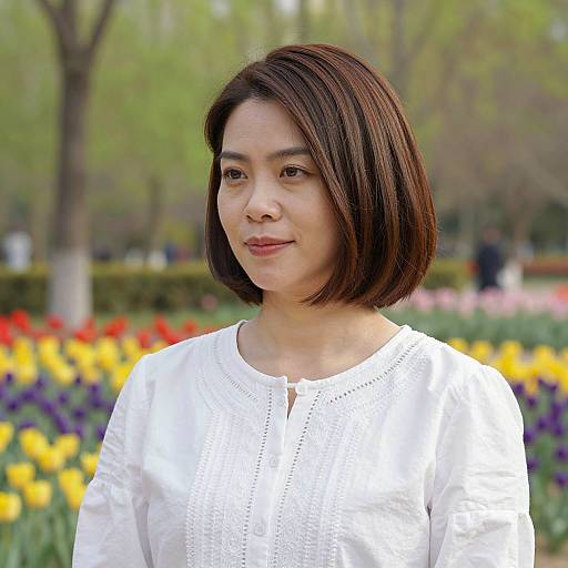 Natural Portrait of an Asian Woman