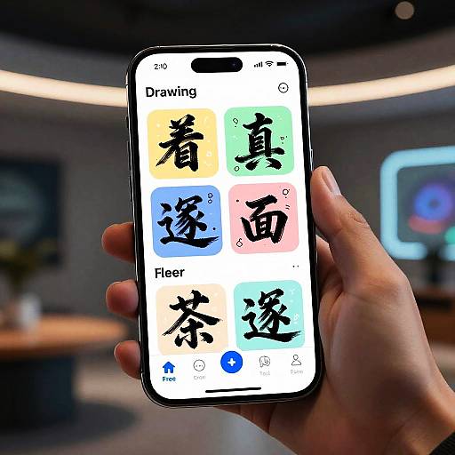 AI Drawing App Features on Smartphone