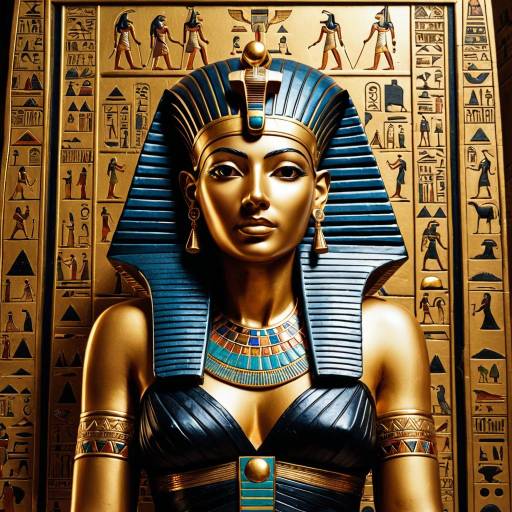 Ornate Illustration of Egyptian Goddess