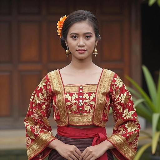 Elegant Portrait in Traditional Filipiniana Dress