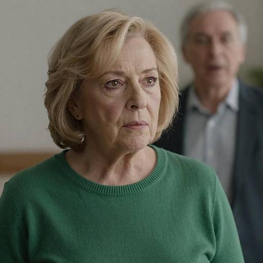 Candid Portrait of an Intense Older Woman