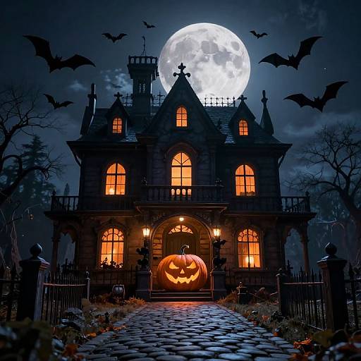 Whimsical Gothic Halloween Night