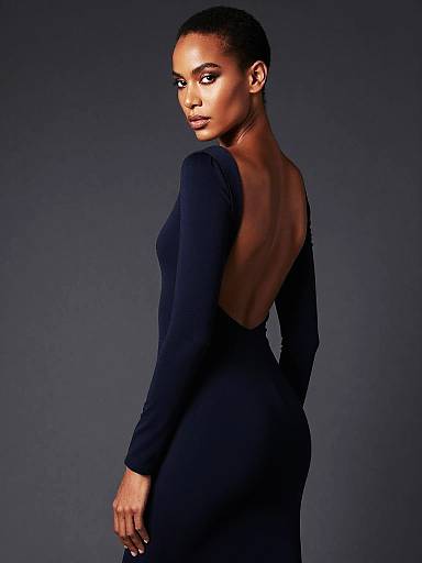 Trans Feminine High-Fashion Studio Portrait