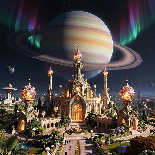 Neo-Baroque Orbital Garden City