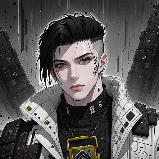 Illustration of Crypto (apex legends), apex legends in the style of Awa