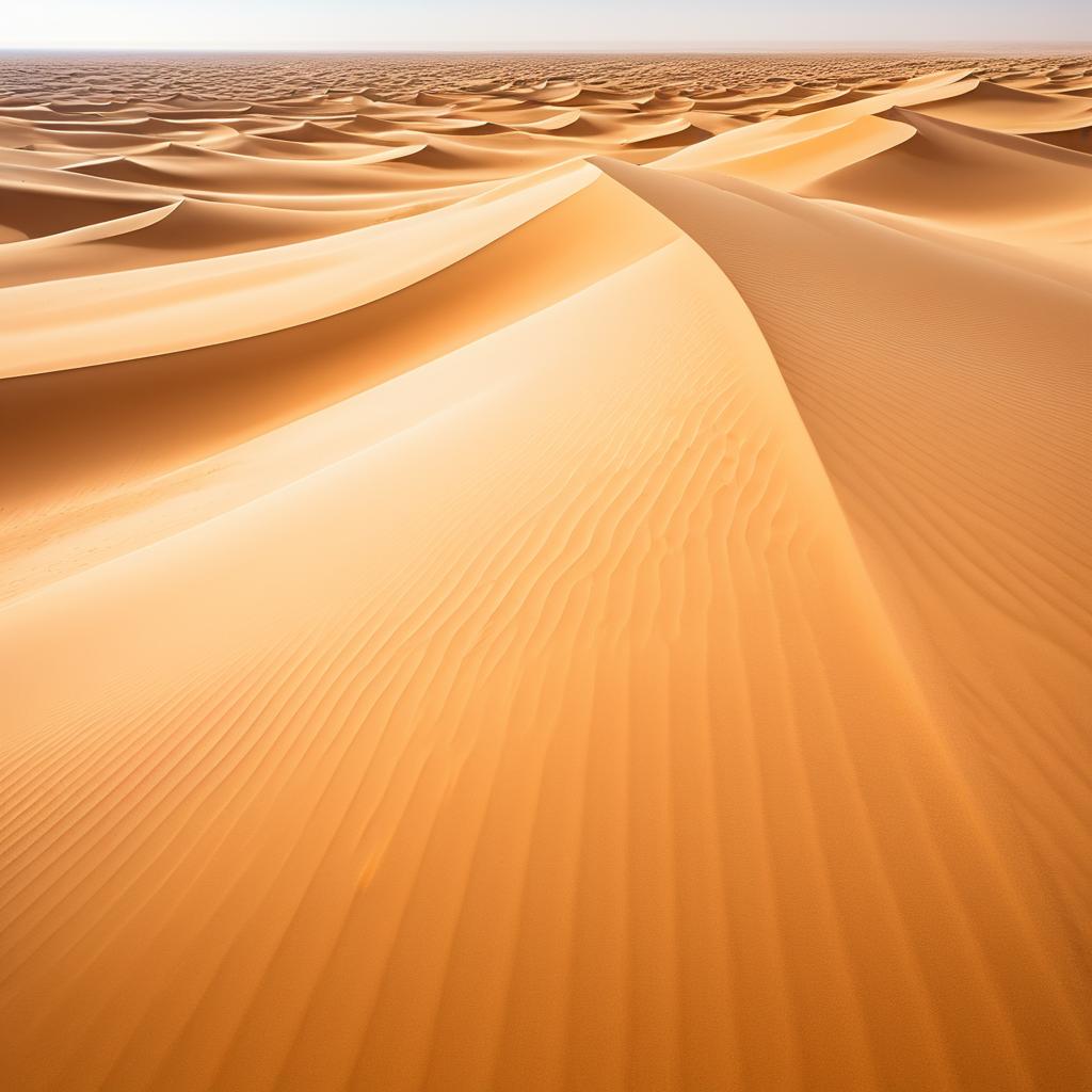 Endless Dunes Under the Blazing Sun