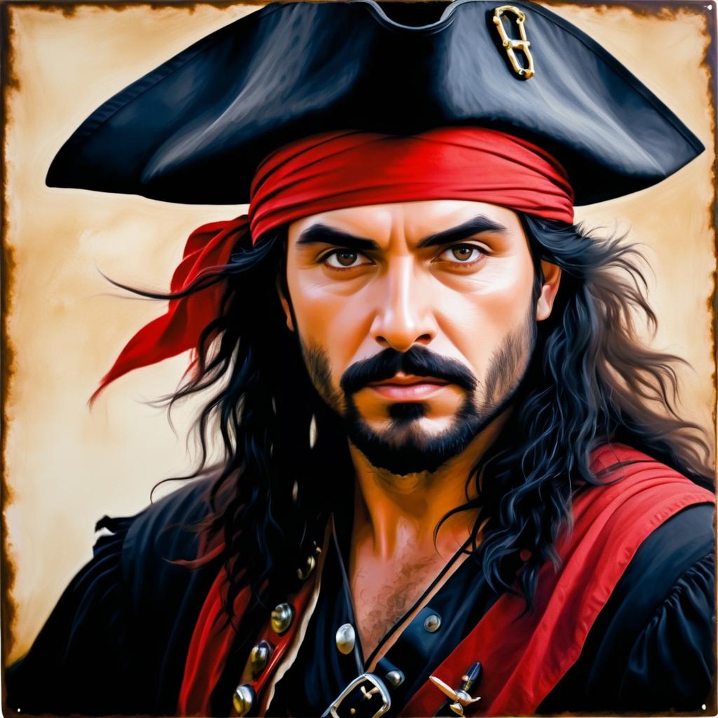 Romantic Pirate Portrait in Soft Focus