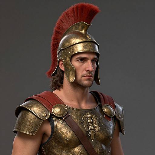 Elegant Spartan Hoplite Portrait