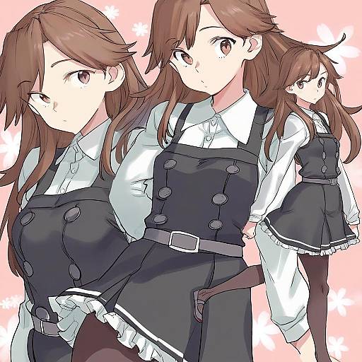 Illustration of Arashio kai ni (kancolle), kantai collection in the style of Sameda koban