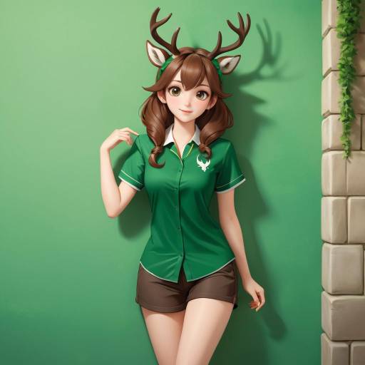 Mischievous Lithe Teen with Deer Features Mischievous Lithe Teen with Deer Features