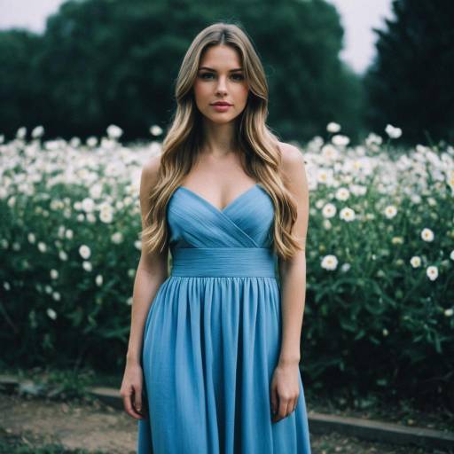 Elegant Outdoor Light Blue Maxi Dress