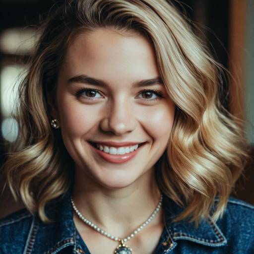 Smiling Young Woman with Blonde Hair