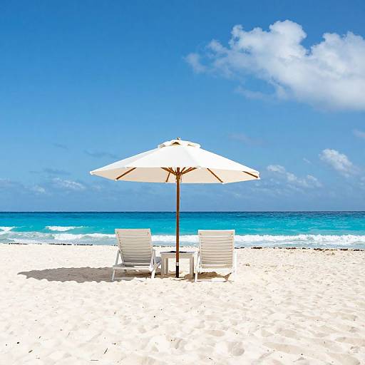 Oleo Painting of Cancun Beach