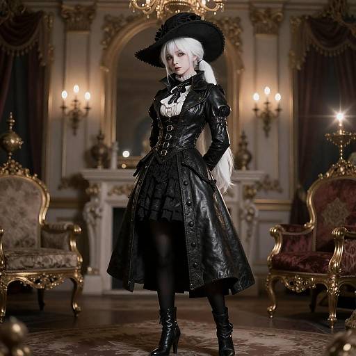 Bloodborne Gothic Aristocratic Hunter in Palace