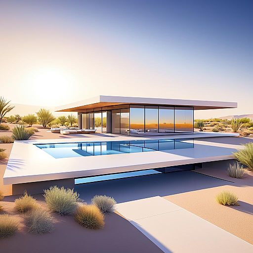 Futuristic Eco-Friendly Desert Home Design Futuristic Eco-Friendly Desert Home Design