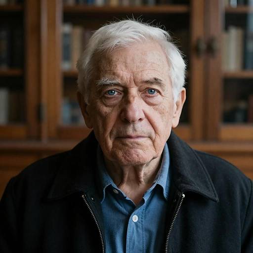 Serious Portrait of an Elderly Man