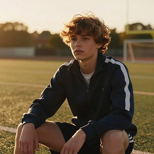 Hyperrealistic Portrait of Athletic Teen